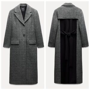 ZARA WOMAN ZW COLLECTION Combined Wool Coat